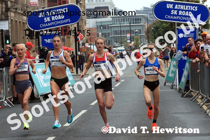 Womens 2024 UK Athletics 5k Road Champs., Newcastle/Gateshead Quayside.  Photo: David T. Hewitson/Sports for All Pics